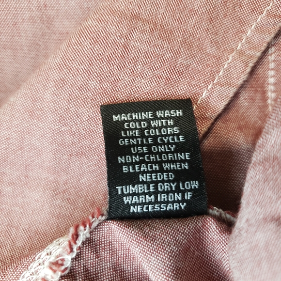 Outpost Makers Pink Heather Button-Up Shirt – Slim/Athletic Fit Size L - Picture 8 of 9